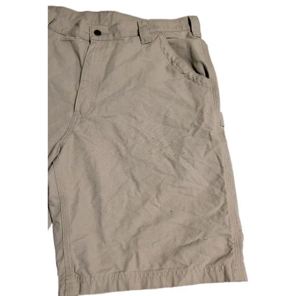 Carhartt B147 Tan Carpenter Work Shorts Mens 38 Original Fit Utility Canvas - Picture 5 of 9